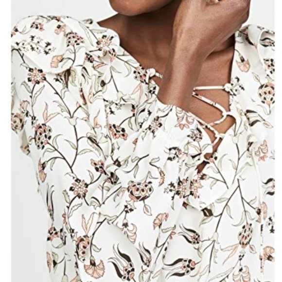 JACK by BB Dakota Ruffled Floral Romper Jumpsuit M - Picture 3 of 11